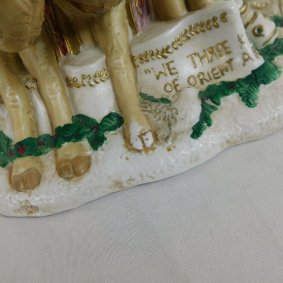 Giny Inc We Three Kings Nativity Figures Vtg 1992 Scenes of Devotion Frost FLAW - Picture 8 of 12
